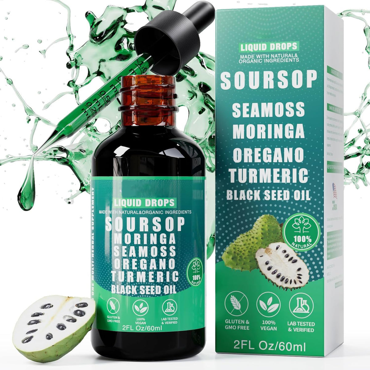 Soursop & Superfoods Elixir | Holistic Support for Energy, Stress & Immunity in a Single Daily Drop