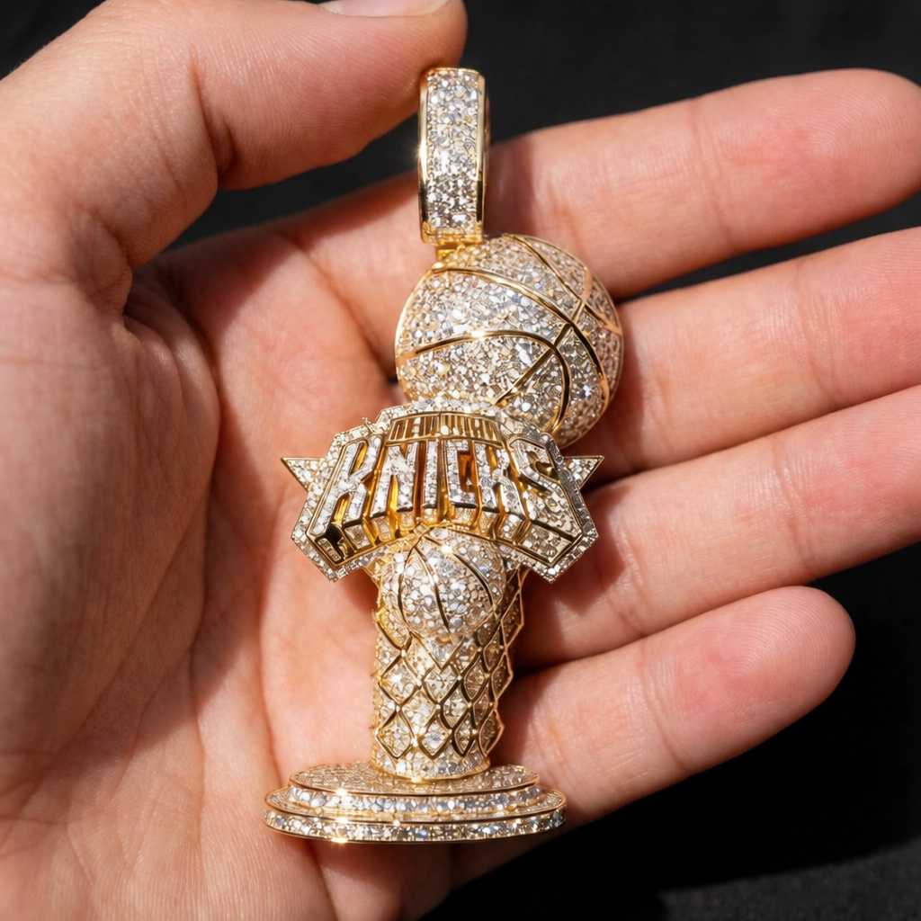 Josh Hart Knicks Trophy Necklace – Basketball Fan Gift