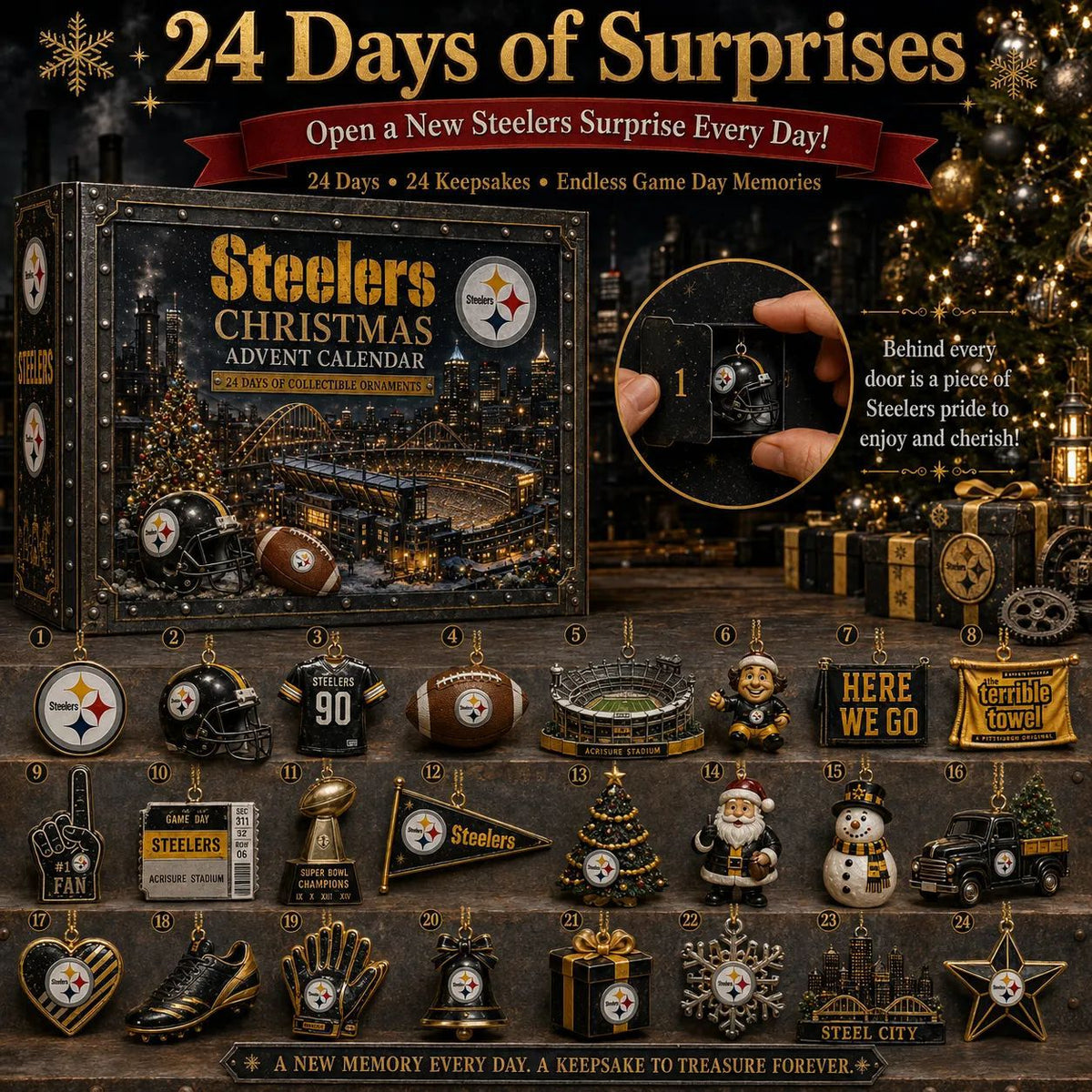 NFL Football Team Advent Calendar – 24-Day Fan Surprise Collection