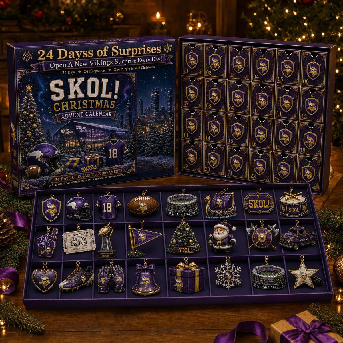 NFL Football Team Advent Calendar – 24-Day Fan Surprise Collection