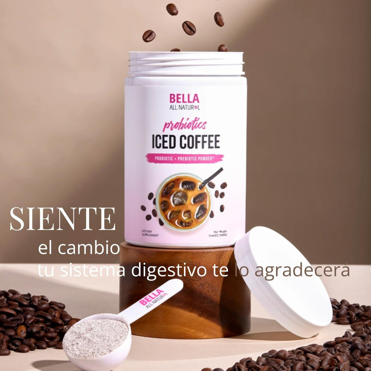 All Natural Probiotic Iced Coffee,Refreshing & Ready to Drink,Support Your Gut Every Sip,Suitable as a gift.